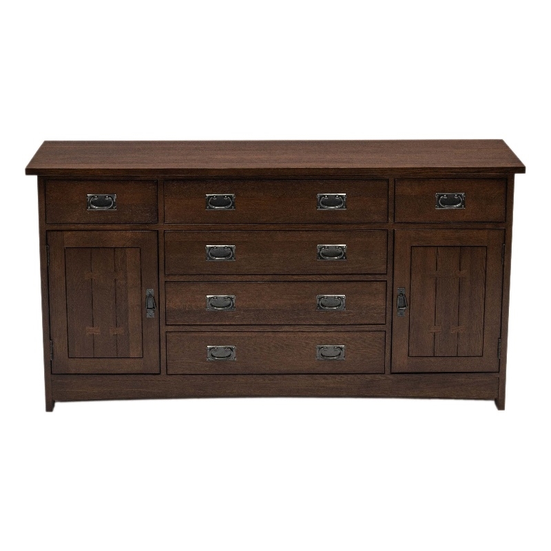 Pemberly Row Contemporary Mission 6-Drawer 62