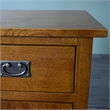 Pemberly Row Mission Quarter Sawn Oak 1 Door/Drawer Nightstand in Cherry