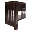 Pemberly Row Mission Crofter Style 6 Drawer Coffee Table in Walnut