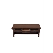 Pemberly Row Mission Crofter Style 6 Drawer Coffee Table in Walnut