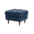 Pemberly Row High Density Sponge Foam Eco Leather Arm Chair in Blue