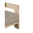 Pemberly Row Outdoor Solid Teak Wood Chair Natural Look in Gray