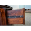 Pemberly Row Contemporary 2 Drawer File Cabinet in Brown Walnut