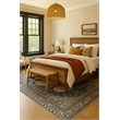 Pemberly Row Ushak Soft Washable Non Slip Area Rug (5.7' x 7.8')