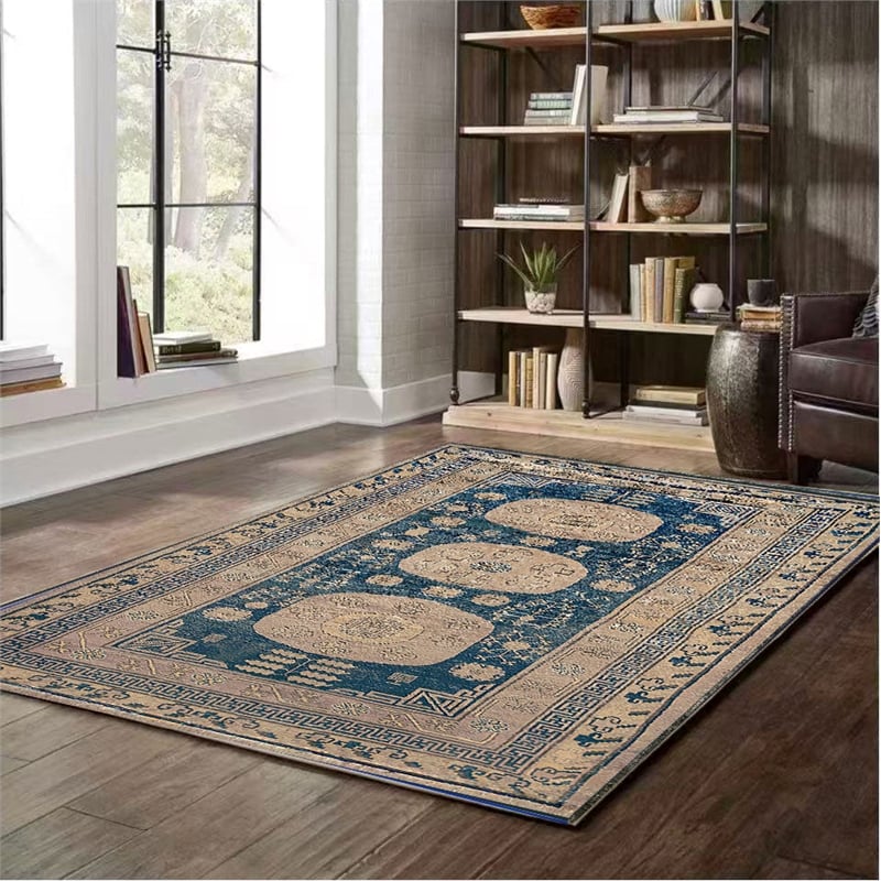 Pemberly Row Ushak Soft Washable Non Slip Area Rug (5.7' x 7.8')