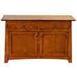 Pemberly Row Mission Solid Quarter Sawn Oak Cabinet in Cherry