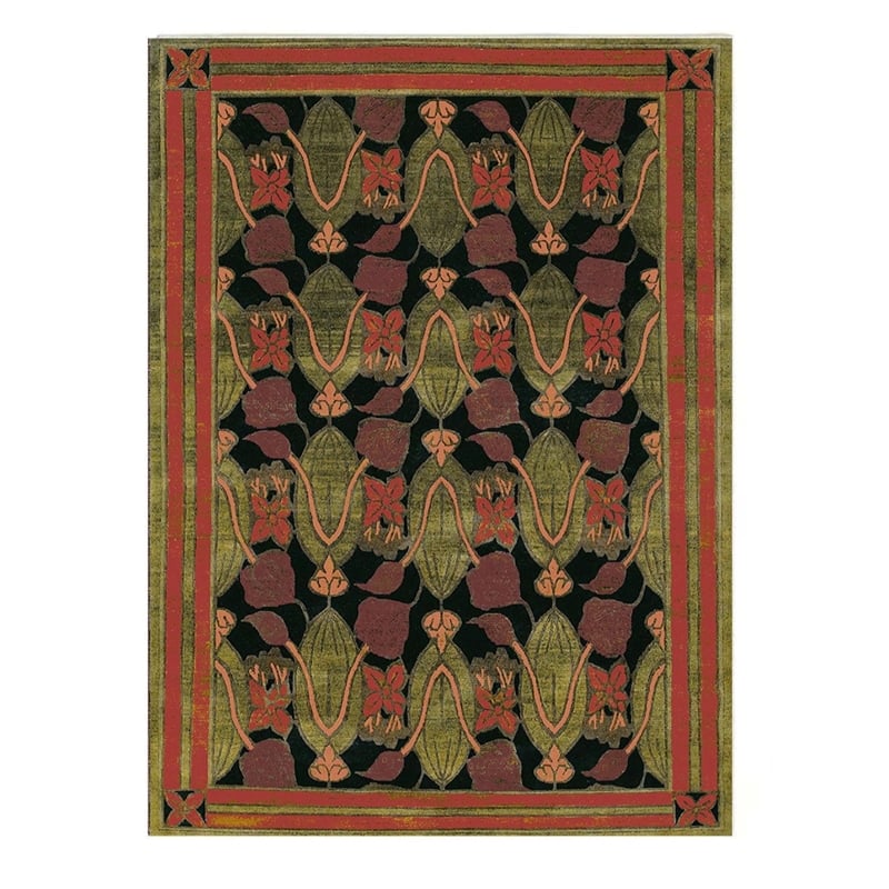 Pemberly Row Arts and Crafts Soft Washable Non Slip Area Rug (8' x 10')