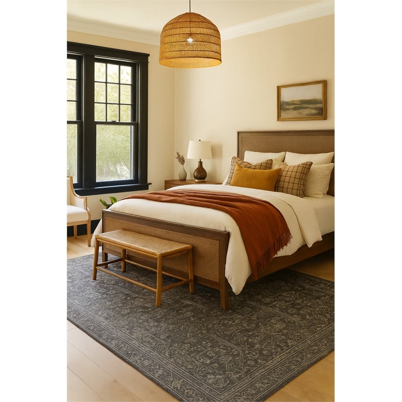 Pemberly Row Tibet Soft Washable Non Slip Area Rug (8' x 10')