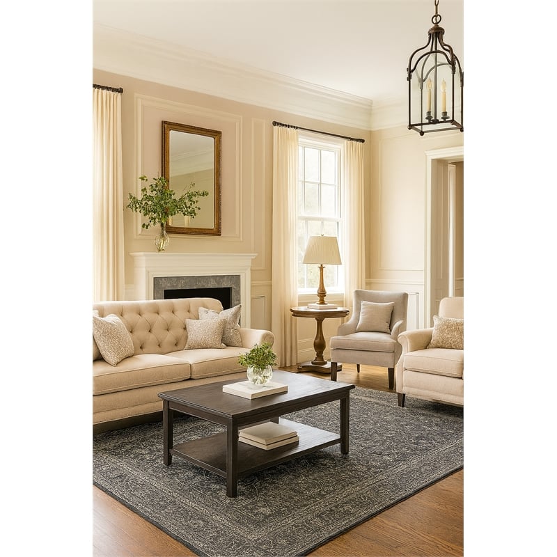 Pemberly Row Tibet Soft Washable Non Slip Area Rug (8' x 10')