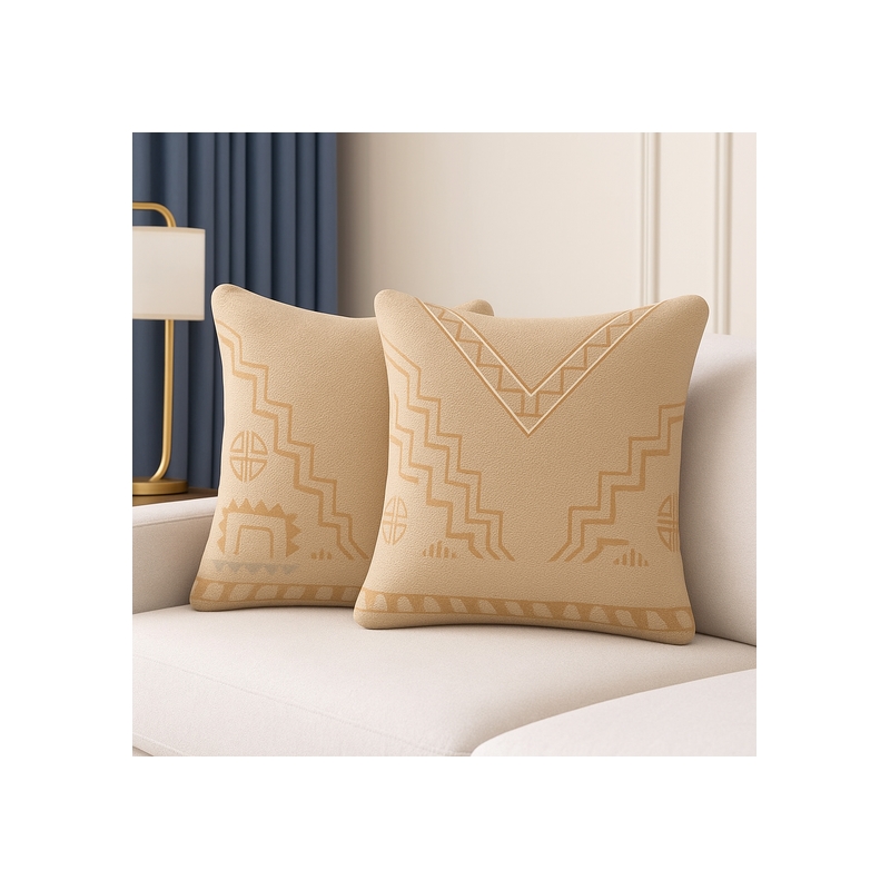 Pemberly Row Luxurious Accent Cushion Cover Only in Multi Color