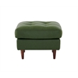 Pemberly Row High Density Sponge Foam Eco Leather Arm Chair in Green