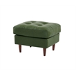Pemberly Row High Density Sponge Foam Eco Leather Arm Chair in Green