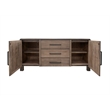 Pemberly Row Solid Wood Multi purpose Console/ Sideboard in Brown