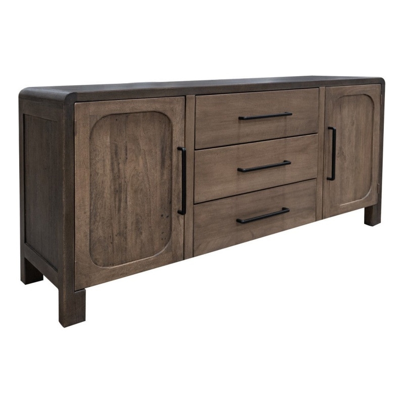Pemberly Row Solid Wood Multi purpose Console/ Sideboard in Brown