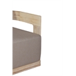 Pemberly Row Outdoor Solid Teak Wood Sofa Natural Look in Gray