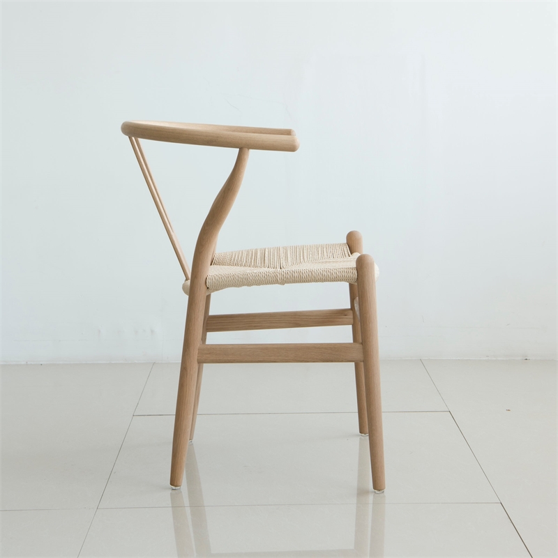 Pemberly Row Modern Mid-Century Oak Dining Chairs (Set of 8)