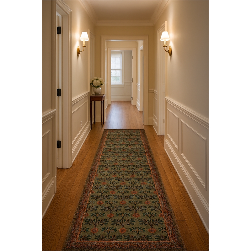 Pemberly Row Arts and Crafts Soft Washable Non Slip Area Rug (2'7