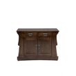 Pemberly Row Contemporary Mission Crofter Style Entry Cabinet in Walnut