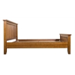 Pemberly Row Contemporary Mission Oak Slat King Bed in Cherry