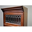 Pemberly Row Contemporary 4 Stack Barrister Bookcase in Brown Walnut