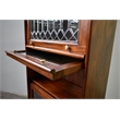 Pemberly Row Contemporary 4 Stack Barrister Bookcase in Brown Walnut