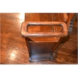 Pemberly Row Contemporary Oak Hall Tree with Storage Trunk in Walnut