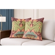 Pemberly Row Luxurious Accent 2 Cushion Covers + Inserts in Multi Color