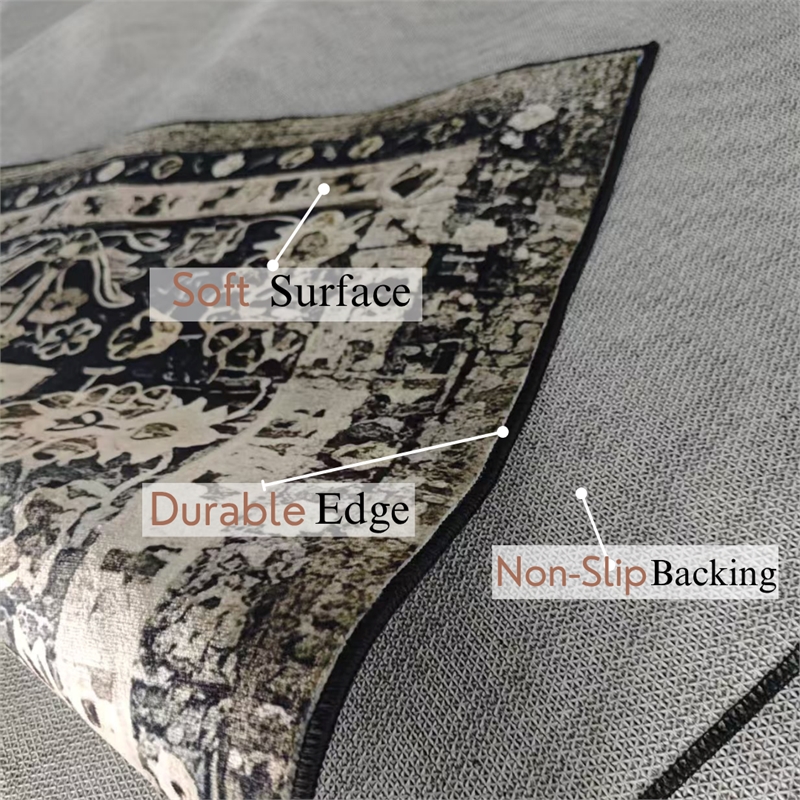 Pemberly Row Tibet Soft Washable Non Slip Area Rug (9' x 12')