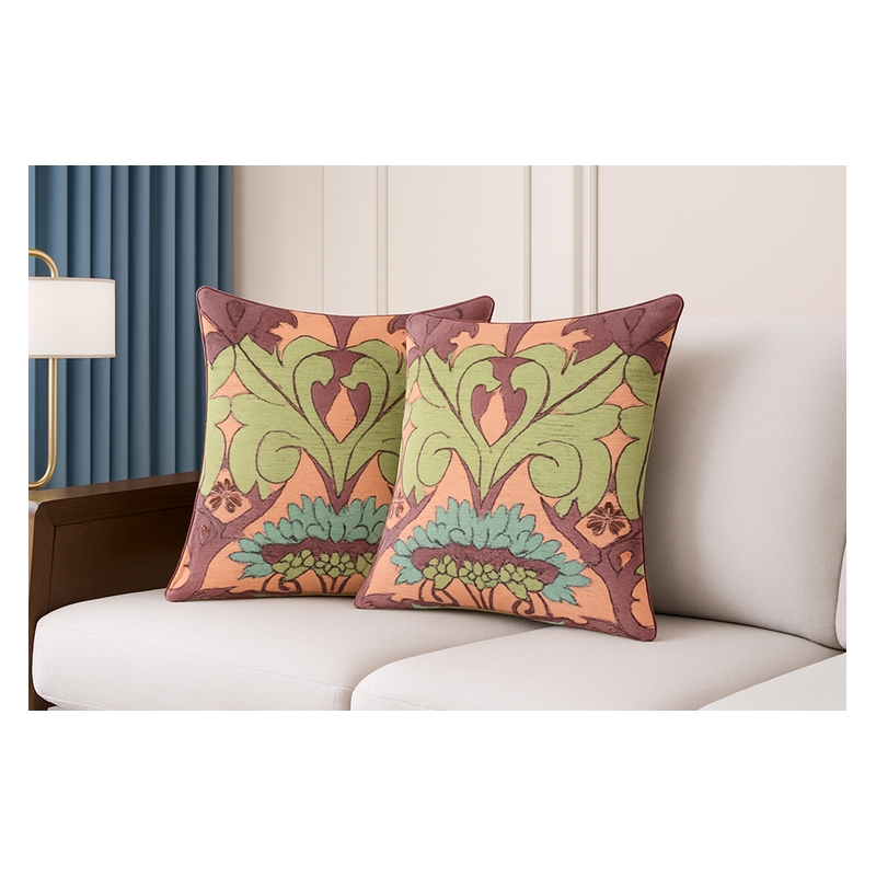 Pemberly Row Luxurious Accent Cushion Cover Only in Multi Color
