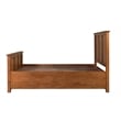 Pemberly Row Mission Oak Storage Panel Queen Bed with 3 Drawers Cherry