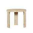 Pemberly Row Contemporary Outdoor Solid Teak Wood Natural Look End Table
