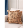 Pemberly Row Luxurious Accent Cushions Cover + Insert in Multi Color