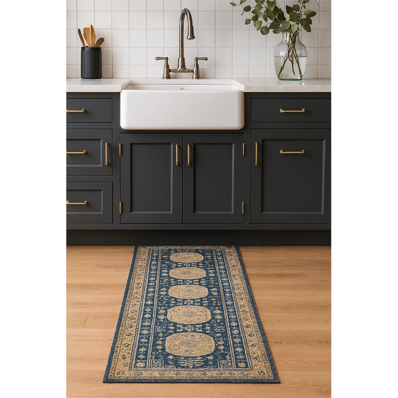 Pemberly Row Ushak Soft Washable Non Slip Area Rug (2'7