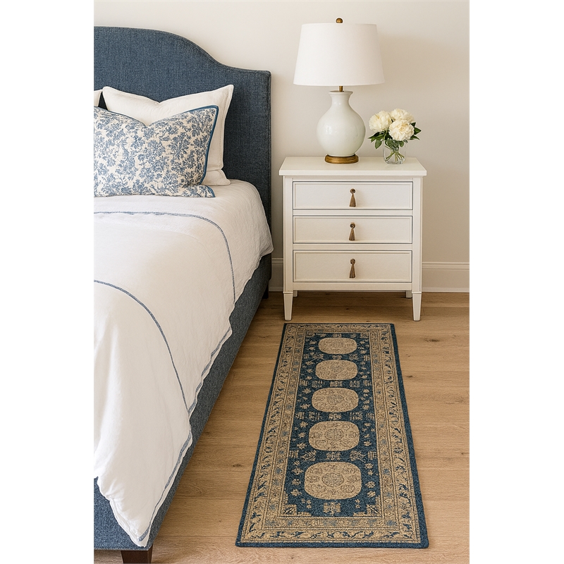 Pemberly Row Ushak Soft Washable Non Slip Area Rug (2'7