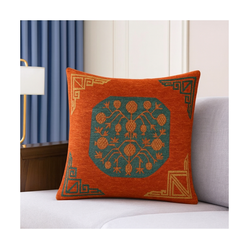 Pemberly Row Luxurious Accent Cushion Cover Only in Multi Color