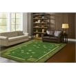 Pemberly Row Arts and Crafts Soft Washable Non Slip Area Rug (5.7' x 7.8')