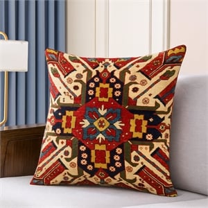 Pemberly Row Luxurious Accent 2 Cushion Covers + Inserts in Multi Color