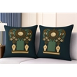 Pemberly Row Luxury Arts & Crafts Sofa 2 Cushion Covers Only in Multi Color
