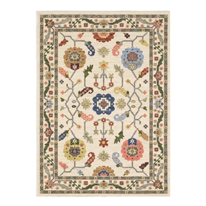Pemberly Row Arts and Crafts Soft Washable Non Slip Area Rug (5.7' x 7.8')