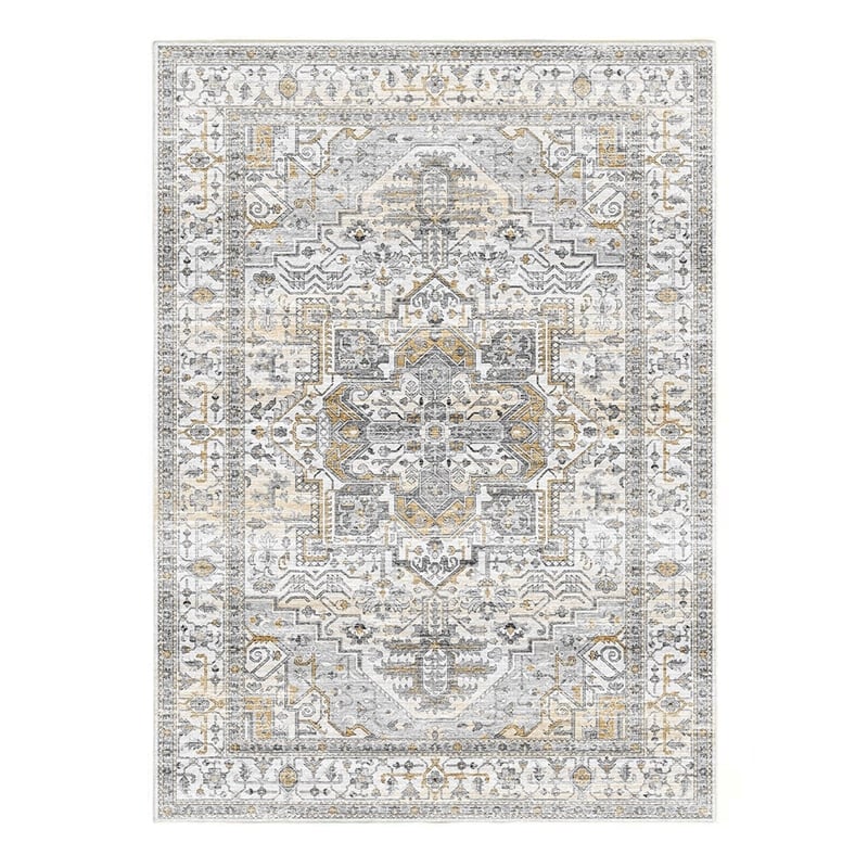 Pemberly Row Serapi Soft Washable Non Slip Area Rug (5.7' x 7.8')