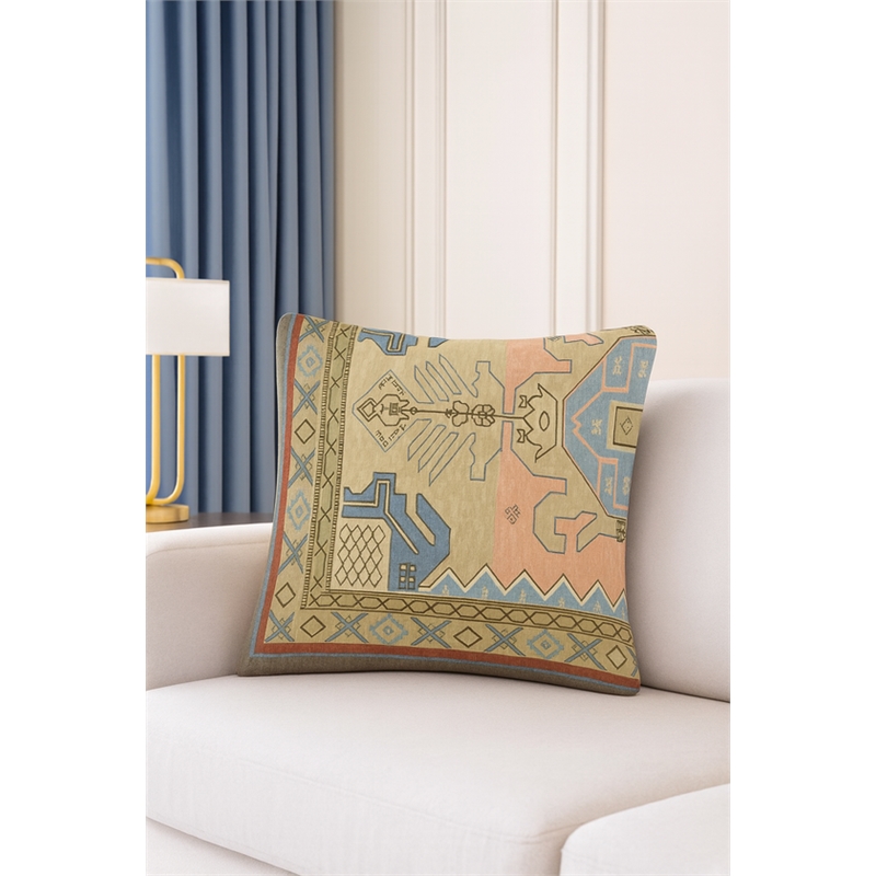 Pemberly Row Luxurious Accent Cushions Cover + Insert in Multi Color