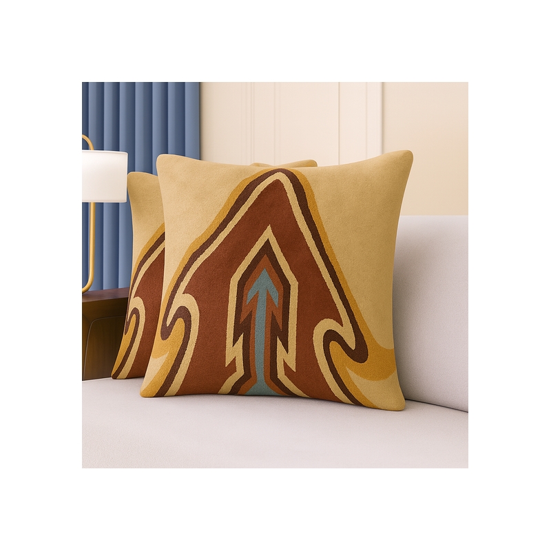 Pemberly Row Luxurious Accent Cushions Cover + Insert in Multi Color