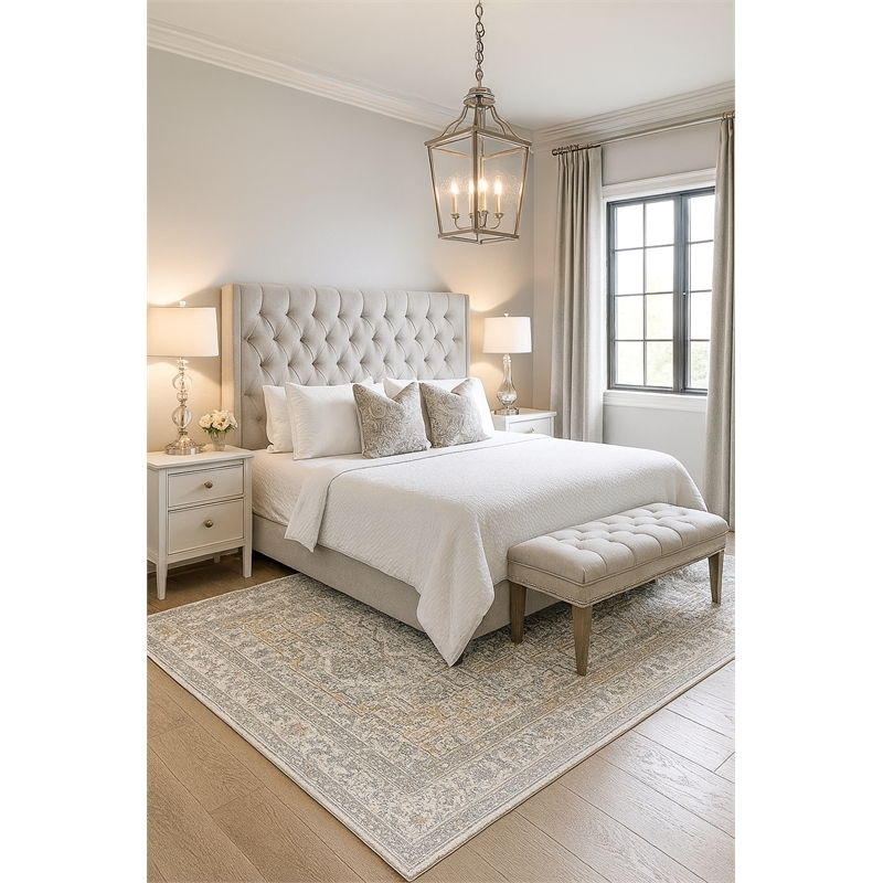 Pemberly Row Serapi Soft Washable Non Slip Area Rug (3' x 5')