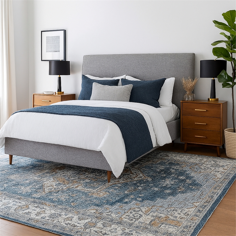 Pemberly Row Serapi Soft Washable Non Slip Area Rug (8' x 10')