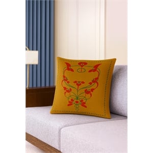 Pemberly Row Luxury Arts & Crafts Sofa Cushion Cover + Insert in Multi Color