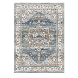 Pemberly Row Serapi Soft Washable Non Slip Area Rug (5.7' x 7.8')