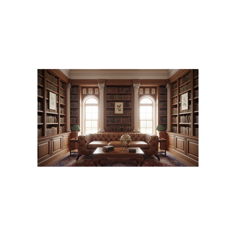 Pemberly Row Top Grain Leather Chesterfield Sofa in Light Brown Leather