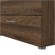 Pemberly Row Set of 2 8-Drawer Double Dresser & Cream Boucle Fabric Queen Bed