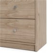 Pemberly Row Set of 2 6-Drawer Double Dresser & Cream Boucle Fabric Queen Bed