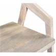 Pemberly Row Mid-Century Solid Wood Arm Chair in White Finish